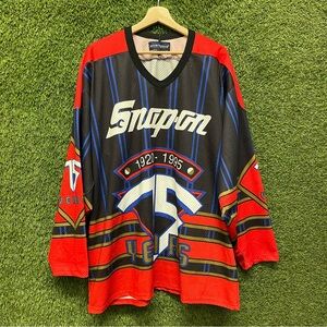 Vintage 90s Snap On Tools 75 Years Anniversary Swingster Hockey Jersey Mens XL